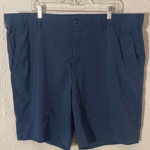 PGA Tour Navy Flat Front Shorts Size 44. Birdie Golf Course Casual Lightweight